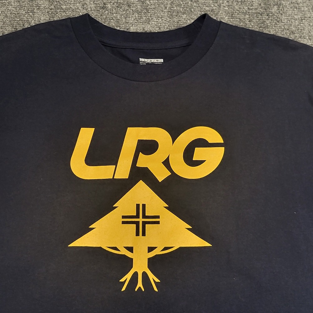 LRG Lifted Research Group "Double OG" Tree Stack Black T-Shirt Size Large - Picture 5 of 13